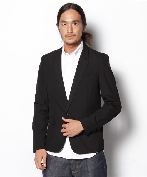 WEGO(ウィゴー)の「ノッチドテーラードJKT(テーラードジャケット・メンズ・ブラック/ライトグレー/ベージュ・SMALL/MEDIUM/LARGE)」の2枚目の写真