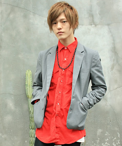 WEGO(ウィゴー)の「ノッチドテーラードJKT(テーラードジャケット・メンズ・ブラック/ライトグレー/ベージュ・SMALL/MEDIUM/LARGE)」の4枚目の写真