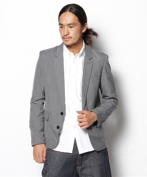 WEGO(ウィゴー)の「ノッチドテーラードJKT(テーラードジャケット・メンズ・ブラック/ライトグレー/ベージュ・SMALL/MEDIUM/LARGE)」の7枚目の写真