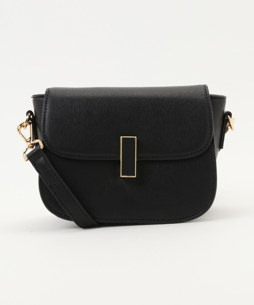 PLAIN CLOTHING（プレーンクロージング）の「Fレザーラウンドショルダーバッグ【PLAIN CLOTHING】（ショルダーバッグ・レディース・グレー/ブラック/アイボリー・FREE）」の13枚目の写真