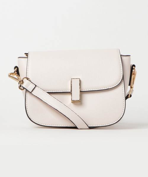 PLAIN CLOTHING（プレーンクロージング）の「Fレザーラウンドショルダーバッグ【PLAIN CLOTHING】（ショルダーバッグ・レディース・グレー/ブラック/アイボリー・FREE）」の11枚目の写真