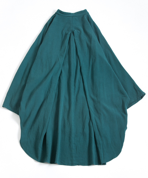 OURET（オーレット）の「マオカラーポンチョ -　100/2強撚ガーゼ　-（シャツ/ブラウス・メンズ・ブラック/グリーン系その他/ベージュ・1/2/3）」の18枚目の写真
