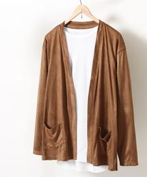 coen | 【WEB限定】フェイクスエードコーディガン(カーディガン/ボレロ)