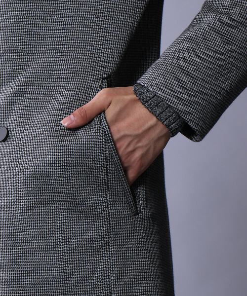 5351 POUR LES HOMMES（ゴーサンゴーイチプールオム）の「ダブルジャージーフードコート（モッズコート・メンズ・グレー・44(S)/46(M)/48(L)）」の2枚目の写真