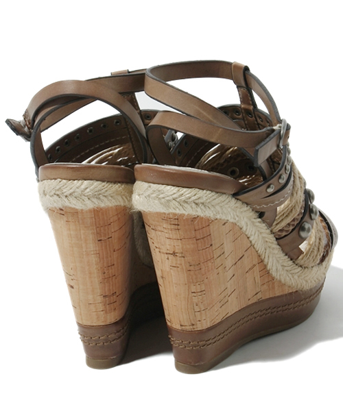 ROSE BUD（ローズバッド）の「(ORONERO)LK2066B08 BR HEMP PLAT F HI SANDAL（サンダル・レディース・ダークブラウン/タン・35/36/37/38/39）」の5枚目の写真