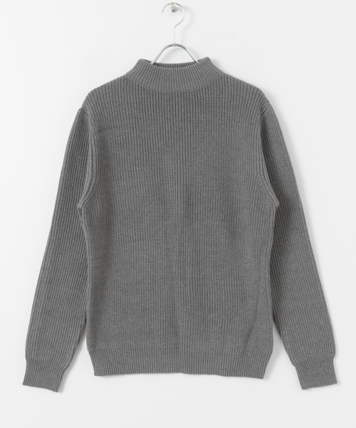 URBAN RESEARCH(アーバンリサーチ)の「C/A片畦モックネック(ニット/セーター・メンズ・ホワイト/ブラック/グレー/ベージュ/ブルー・LARGE/MEDIUM)」の10枚目の写真
