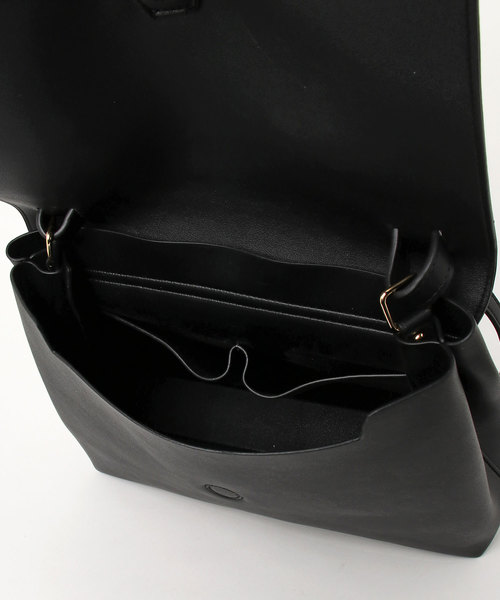 florist(フローリスト)の「【2way】シンプルフラップハンドバッグ/ショルダーバッグ(ショルダーバッグ・レディース・ライトグレー/ブラック/ベージュ/モカ・FREE)」の7枚目の写真