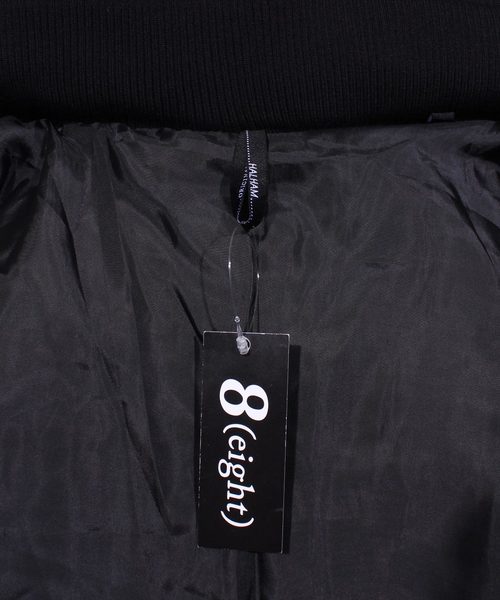 ８(eight)（エイト）の「ファー付き 中綿 PUレザージャケット ブルゾン （ダウンジャケット/コート・メンズ・ブラック/キャメル/ブラウン・MEDIUM/LARGE/X-LARGE）」の7枚目の写真