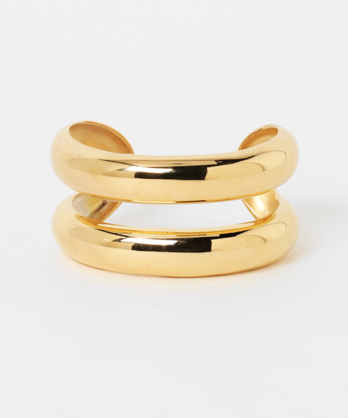 Deuxieme Classe（ドゥーズィエムクラス）の「AGMES W CUFF GOLD◇（バングル/リストバンド・レディース・ゴールド・FREE）」の7枚目の写真