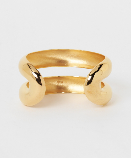 Deuxieme Classe（ドゥーズィエムクラス）の「AGMES W CUFF GOLD◇（バングル/リストバンド・レディース・ゴールド・FREE）」の3枚目の写真