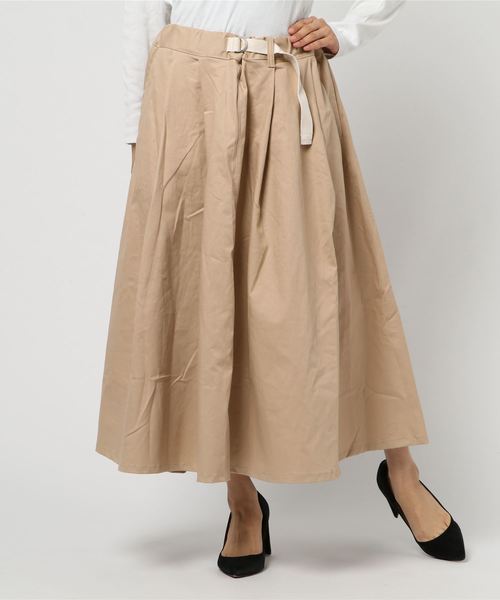OLD BETTY'S(オールドベティーズ)の「Volume Long Skirt/ボリューム ロング スカート(スカート・レディース・ベージュ/ブルー・FREE)」の5枚目の写真