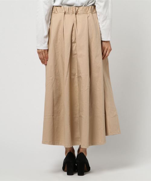 OLD BETTY'S(オールドベティーズ)の「Volume Long Skirt/ボリューム ロング スカート(スカート・レディース・ベージュ/ブルー・FREE)」の3枚目の写真
