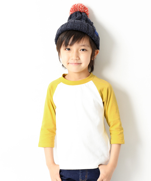 devirock(デビロック)の「無地袖ラグラン7分袖Tシャツ(Tシャツ/カットソー・キッズ・その他1/その他2/その他3/その他4/その他5/その他6/その他7・100cm/110cm/120cm/130cm/140cm/150cm/160cm)」の4枚目の写真