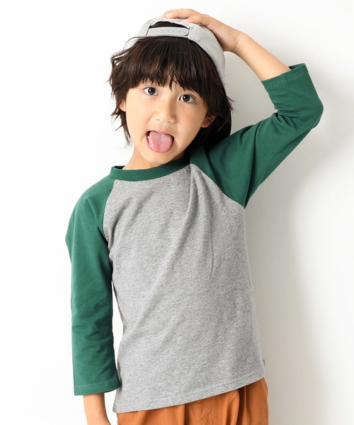 devirock(デビロック)の「無地袖ラグラン7分袖Tシャツ(Tシャツ/カットソー・キッズ・その他1/その他2/その他3/その他4/その他5/その他6/その他7・100cm/110cm/120cm/130cm/140cm/150cm/160cm)」の6枚目の写真