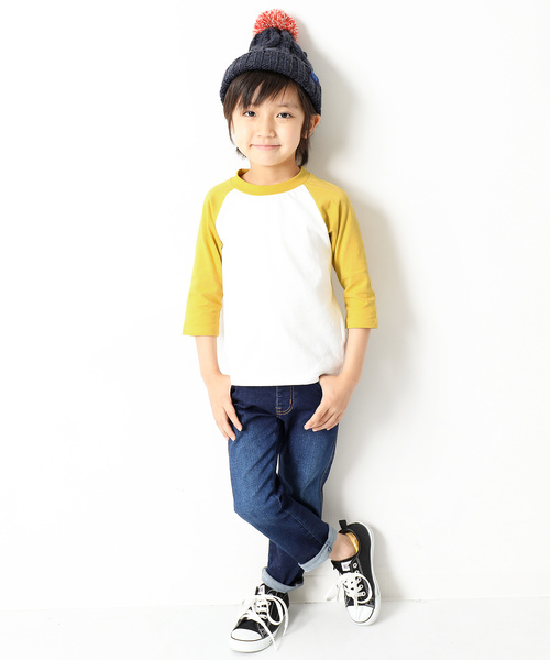 devirock(デビロック)の「無地袖ラグラン7分袖Tシャツ(Tシャツ/カットソー・キッズ・その他1/その他2/その他3/その他4/その他5/その他6/その他7・100cm/110cm/120cm/130cm/140cm/150cm/160cm)」の10枚目の写真