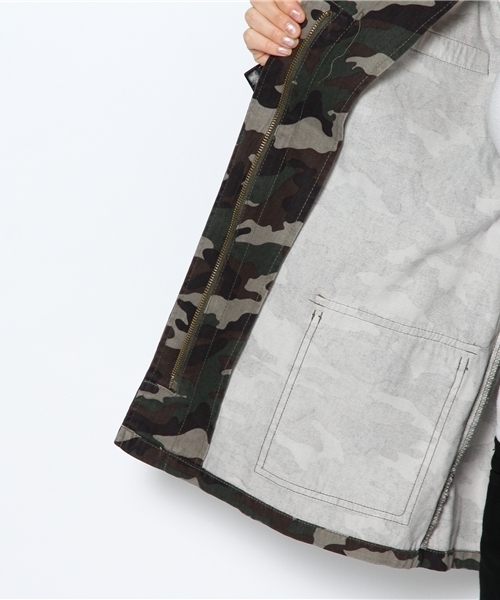 WEGO（ウィゴー）の「WEGO/フェイクレザースリーブF2ジャケット（ミリタリージャケット・レディース・カーキ/その他1・FREE）」の11枚目の写真