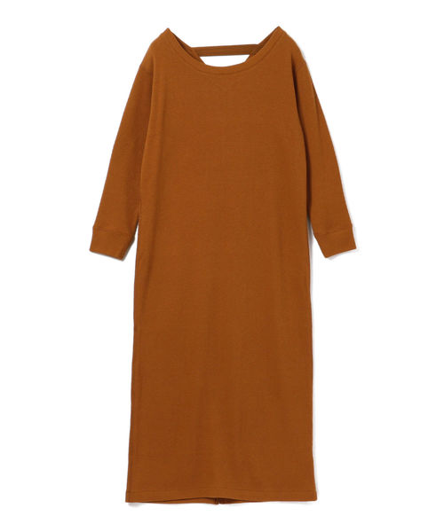 SHIPS（シップス）の「バックオープンワンピース（ワンピース・レディース・ブラック/キャメル・ONE SIZE）」の6枚目の写真