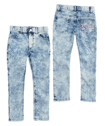 X-girl Stages | EMBROIDERED  POCKET  BLEACH  JEAN (12M～3T)(デニムパンツ)