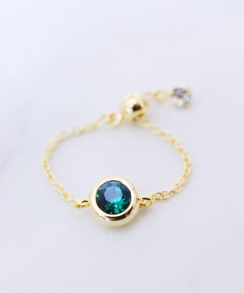 florist（フローリスト）の「誕生石チェーンリング（リング・レディース・その他1/その他2/その他3/その他4/その他5/その他6/その他7/その他8/その他9/その他10/その他11/その他12/A/B/C/D/E/F/G・FREE）」の20枚目の写真