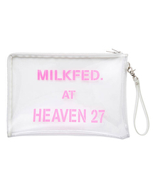 MILKFED. | CLEAR CLUTCH BAG "H27"　（クラッチバッグ/クリア/ビニール/蛍光）(クラッチバッグ)