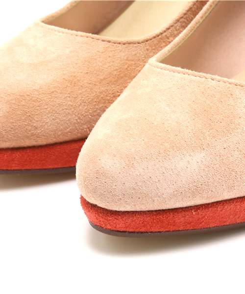 And A（アンドエー）の「配色ストーム付きパンプス（パンプス・レディース・ベージュ/ピンク/サックスブルー・24.0cm/23.0cm）」の4枚目の写真