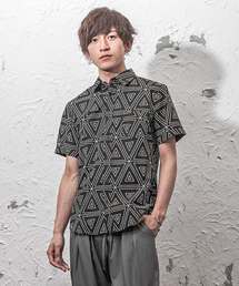 MinoriTY | 幾何学柄半袖シャツ(シャツ/ブラウス)