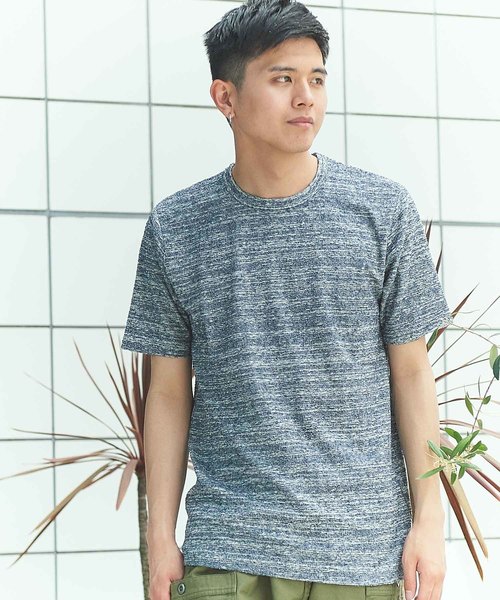 GGD（ジージーディー）の「日本製表面パイルクルーTee（Tシャツ/カットソー・メンズ・ホワイト/ベージュ/ネイビー・46/48）」の3枚目の写真