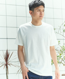 日本製表面パイルクルーTee