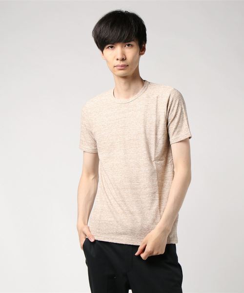 GGD（ジージーディー）の「日本製表面パイルクルーTee（Tシャツ/カットソー・メンズ・ホワイト/ベージュ/ネイビー・46/48）」の7枚目の写真