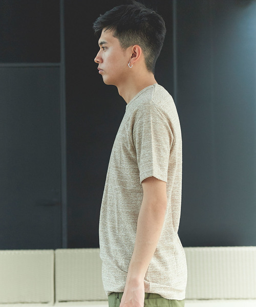 GGD（ジージーディー）の「日本製表面パイルクルーTee（Tシャツ/カットソー・メンズ・ホワイト/ベージュ/ネイビー・46/48）」の10枚目の写真