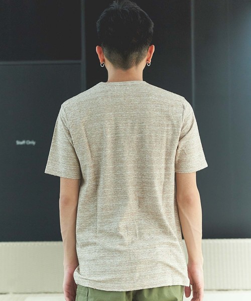 GGD（ジージーディー）の「日本製表面パイルクルーTee（Tシャツ/カットソー・メンズ・ホワイト/ベージュ/ネイビー・46/48）」の11枚目の写真