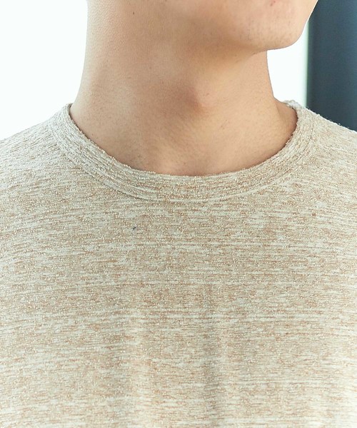 GGD（ジージーディー）の「日本製表面パイルクルーTee（Tシャツ/カットソー・メンズ・ホワイト/ベージュ/ネイビー・46/48）」の12枚目の写真