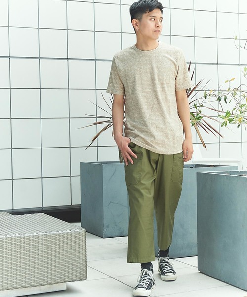 GGD（ジージーディー）の「日本製表面パイルクルーTee（Tシャツ/カットソー・メンズ・ホワイト/ベージュ/ネイビー・46/48）」の14枚目の写真