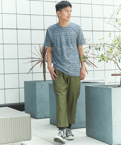 GGD（ジージーディー）の「日本製表面パイルクルーTee（Tシャツ/カットソー・メンズ・ホワイト/ベージュ/ネイビー・46/48）」の15枚目の写真