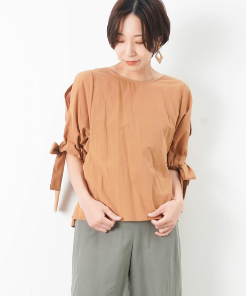 セール Chironn チロン コットン袖リボンブラウス シャツ ブラウス Luca Lady Luck Luca ルカ レディラックルカ のファッション通販 Zozotown