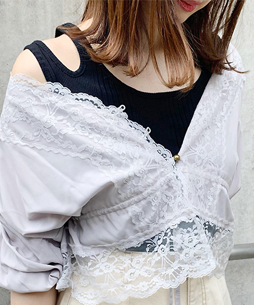 apres jour（アプレジュール）の「リブ肩開きタンク【ZOZOTOWN限定アイテム】（タンクトップ・レディース・ブラック/モカ/オフホワイト・フリー）」の13枚目の写真