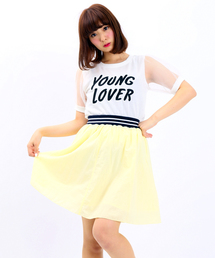 WEGO | WEGO/ラインリブフレアスカート(スカート)