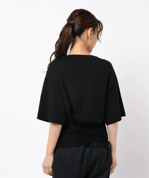 IENA LA BOUCLE(イエナラブークル)の「IENA LA BOUCLE 強撚 裏毛リボンプルオーバー◆(Tシャツ/カットソー・レディース・ブラック/ブラウン・FREE)」の5枚目の写真