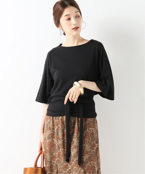 IENA LA BOUCLE(イエナラブークル)の「IENA LA BOUCLE 強撚 裏毛リボンプルオーバー◆(Tシャツ/カットソー・レディース・ブラック/ブラウン・FREE)」の17枚目の写真