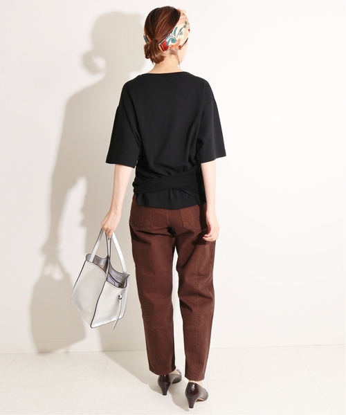 IENA LA BOUCLE(イエナラブークル)の「IENA LA BOUCLE 強撚 裏毛リボンプルオーバー◆(Tシャツ/カットソー・レディース・ブラック/ブラウン・FREE)」の11枚目の写真