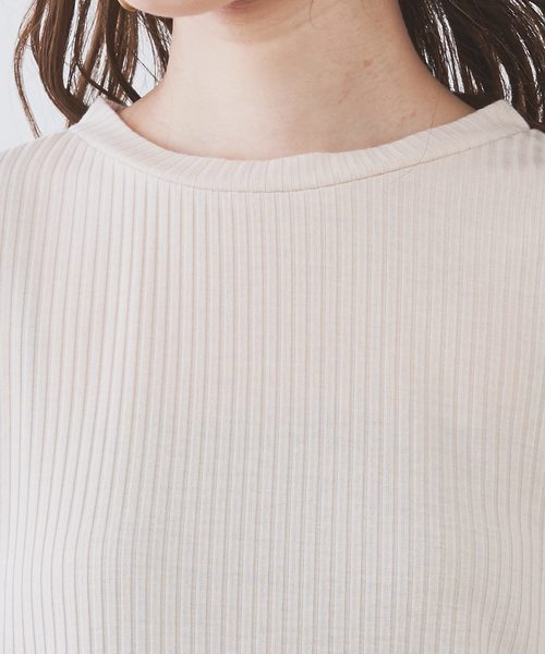 natural couture（ナチュラルクチュール）の「ＰＰ便利なリブテレコノースリ（タンクトップ・レディース・ブラウン/ブラック/アイボリー/ベージュ/ラベンダー/カーキ・FREE）」の19枚目の写真
