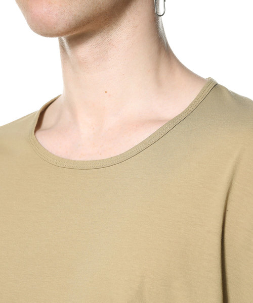 KAZUYUKI KUMAGAI ATTACHMENT(カズユキクマガイアタッチメント)の「40/-フレスカハイケージ天竺 クルーネックドルマンL/S(Tシャツ/カットソー・メンズ・ホワイト/ライトブルー/ブラック/オフホワイト/ライトベージュ・1/2/3)」の10枚目の写真