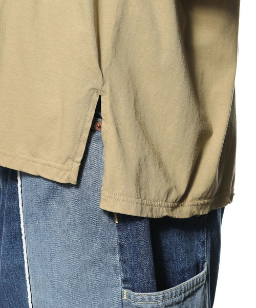 KAZUYUKI KUMAGAI ATTACHMENT(カズユキクマガイアタッチメント)の「40/-フレスカハイケージ天竺 クルーネックドルマンL/S(Tシャツ/カットソー・メンズ・ホワイト/ライトブルー/ブラック/オフホワイト/ライトベージュ・1/2/3)」の11枚目の写真