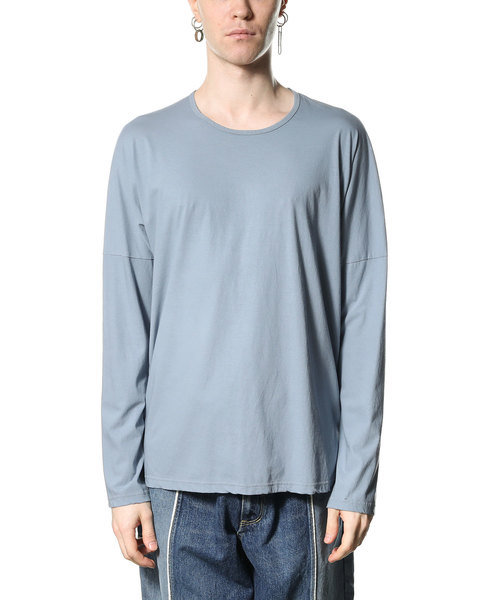 KAZUYUKI KUMAGAI ATTACHMENT(カズユキクマガイアタッチメント)の「40/-フレスカハイケージ天竺 クルーネックドルマンL/S(Tシャツ/カットソー・メンズ・ホワイト/ライトブルー/ブラック/オフホワイト/ライトベージュ・1/2/3)」の12枚目の写真