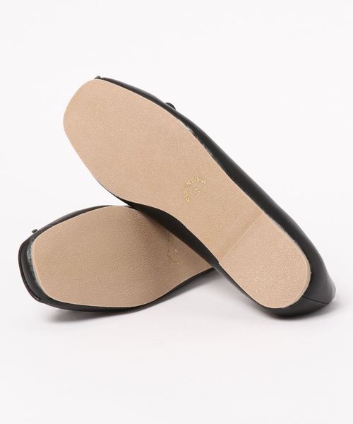 KOBE LETTUCE（コウベレタス）の「スクエアトゥインナーファーリボンバレエパンプス（パンプス・レディース・アイボリー/ダークベージュ/ブラック/ピンク系その他・L/LL/M/S）」の6枚目の写真