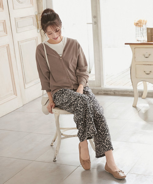 KOBE LETTUCE（コウベレタス）の「スクエアトゥインナーファーリボンバレエパンプス（パンプス・レディース・アイボリー/ダークベージュ/ブラック/ピンク系その他・L/LL/M/S）」の8枚目の写真