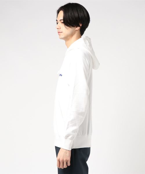 Champion（チャンピオン）の「裏毛プリントパーカー C3-Q102（パーカー・メンズ・ネイビー/イエロー/レッド/グレー/ホワイト/ブラック・MEDIUM/LARGE/X-LARGE）」の7枚目の写真