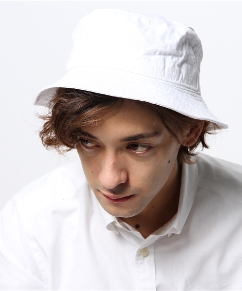 green label relaxing（グリーンレーベルリラクシング）の「MINI H/B バケットハット Ⅱ ◆（ハット・メンズ・ブラック/ホワイト/コバルトブルー/ネイビー・フリー）」の5枚目の写真