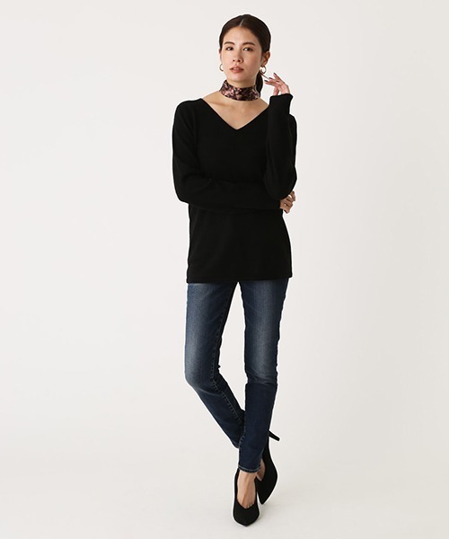 AZUL by moussy(アズールバイマウジー)の「A PERFECT DENIM/アズールパーフェクトデニム(デニムパンツ・レディース・ブラック/ブルー/ダークブルー・SMALL/MEDIUM/LARGE/X-LARGE/X-SMALL/XX-SMALL)」の21枚目の写真