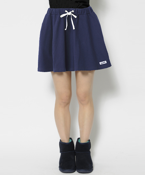 X-girl（エックスガール）の「CIRCULAR SKIRT（スカート・レディース・ブラック/アッシュ/ネイビー・2/1）」の3枚目の写真